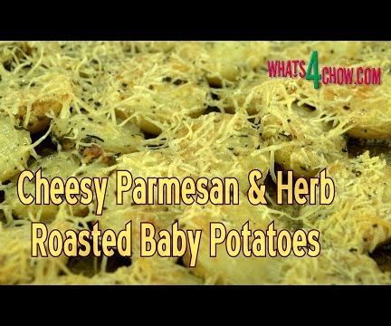 Cheesy Parmesan & Herb Roast Baby Potatoes - the Cheese Challenge