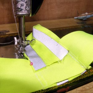 Sewing MP3 Enclosure to Armband