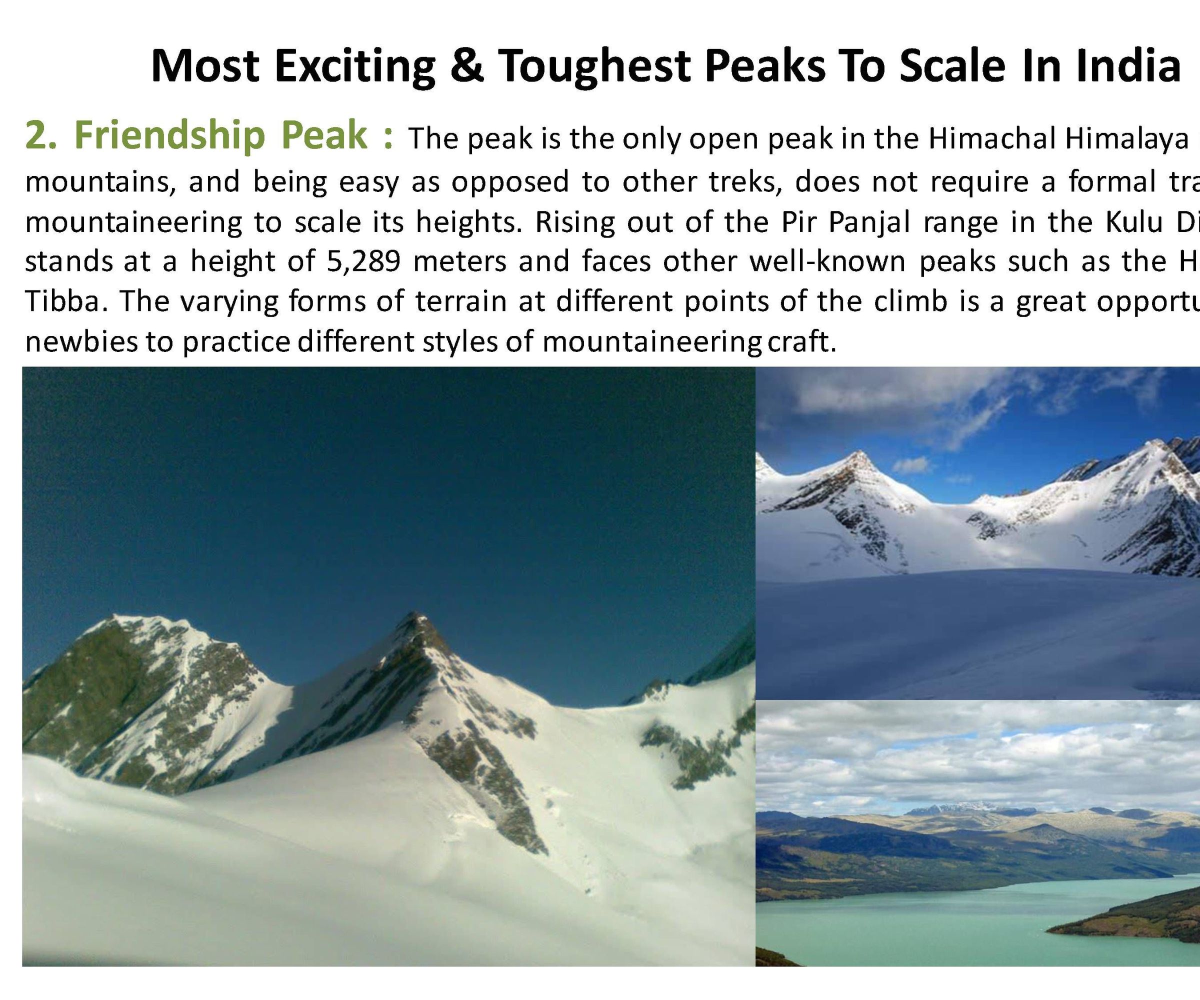 Most Exciting & Toughest Peaks to Scale in India