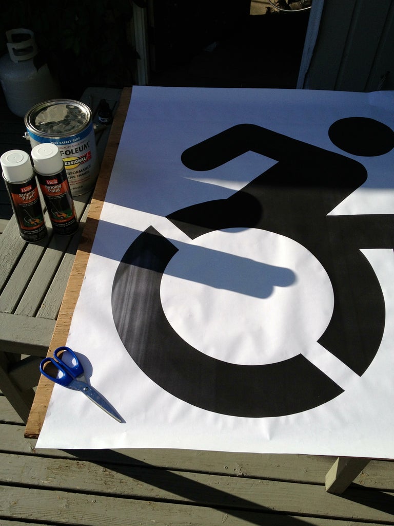 Stencil for Disability Parking Space : 6 Steps (with Pictures) - Instructables stencil-for-disability-parking-space-6-steps-with-pictures-instructables