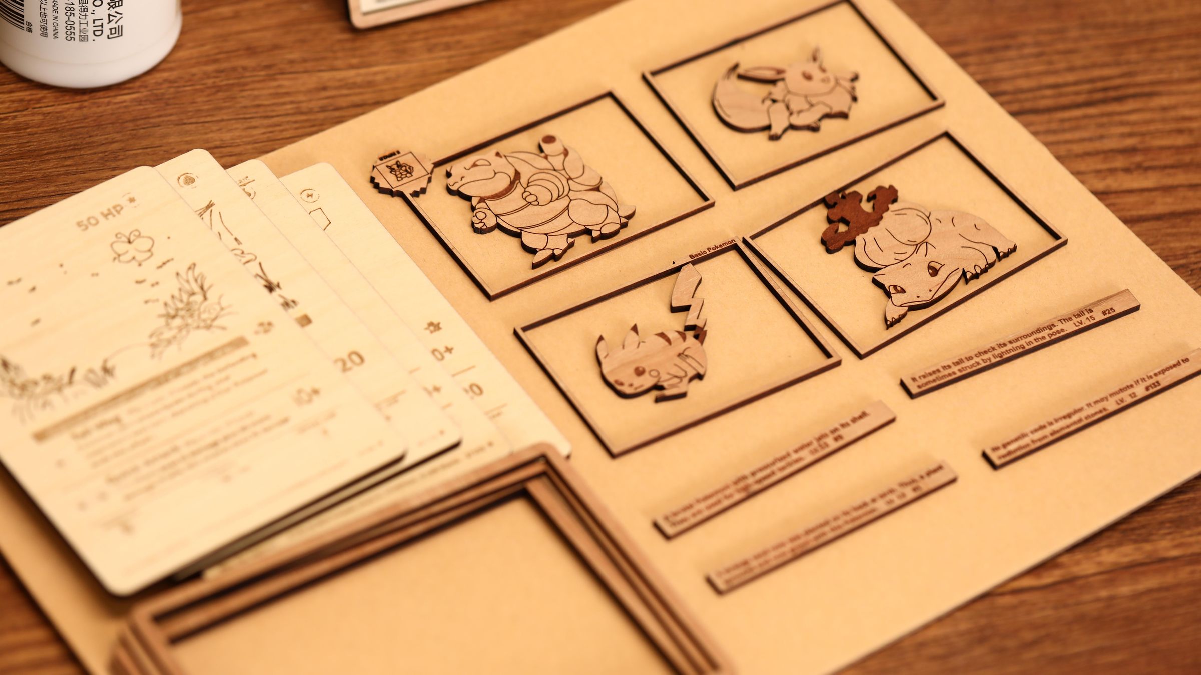 Pokmon Wooden Cards | Laser Cut, Wood Craft, Pokmon : 4 Steps (with  Pictures) - Instructables