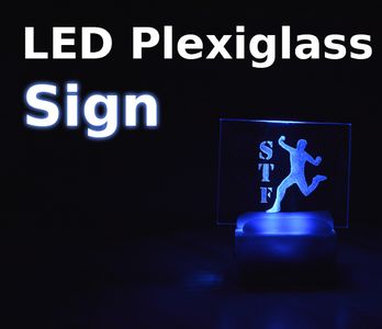 LED Acrylic Glass Sign