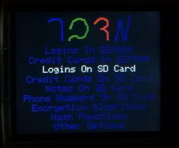 Edit Login Stored on SD Card