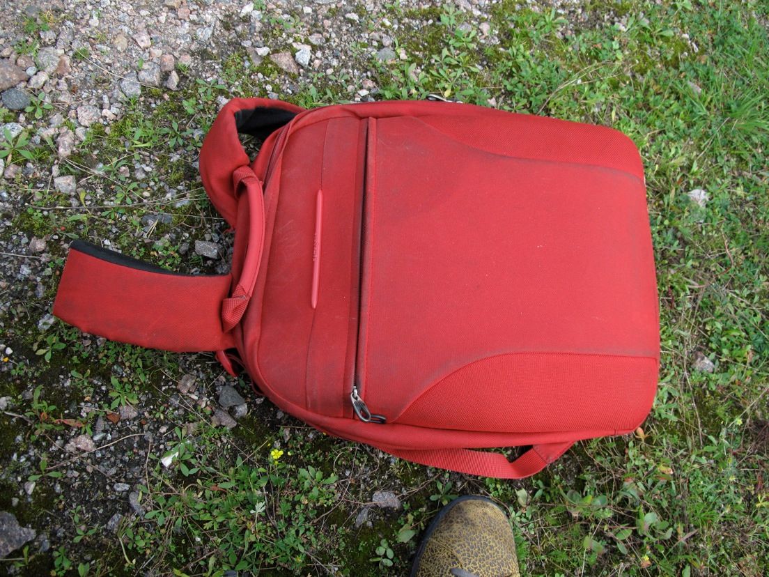 Turning a beat up backpack to design object