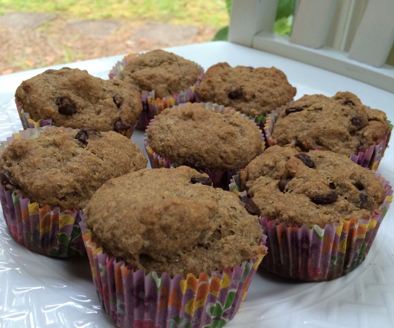 Gluten and Dairy-Free Dark Chocolate Chip Flaxseed Muffins