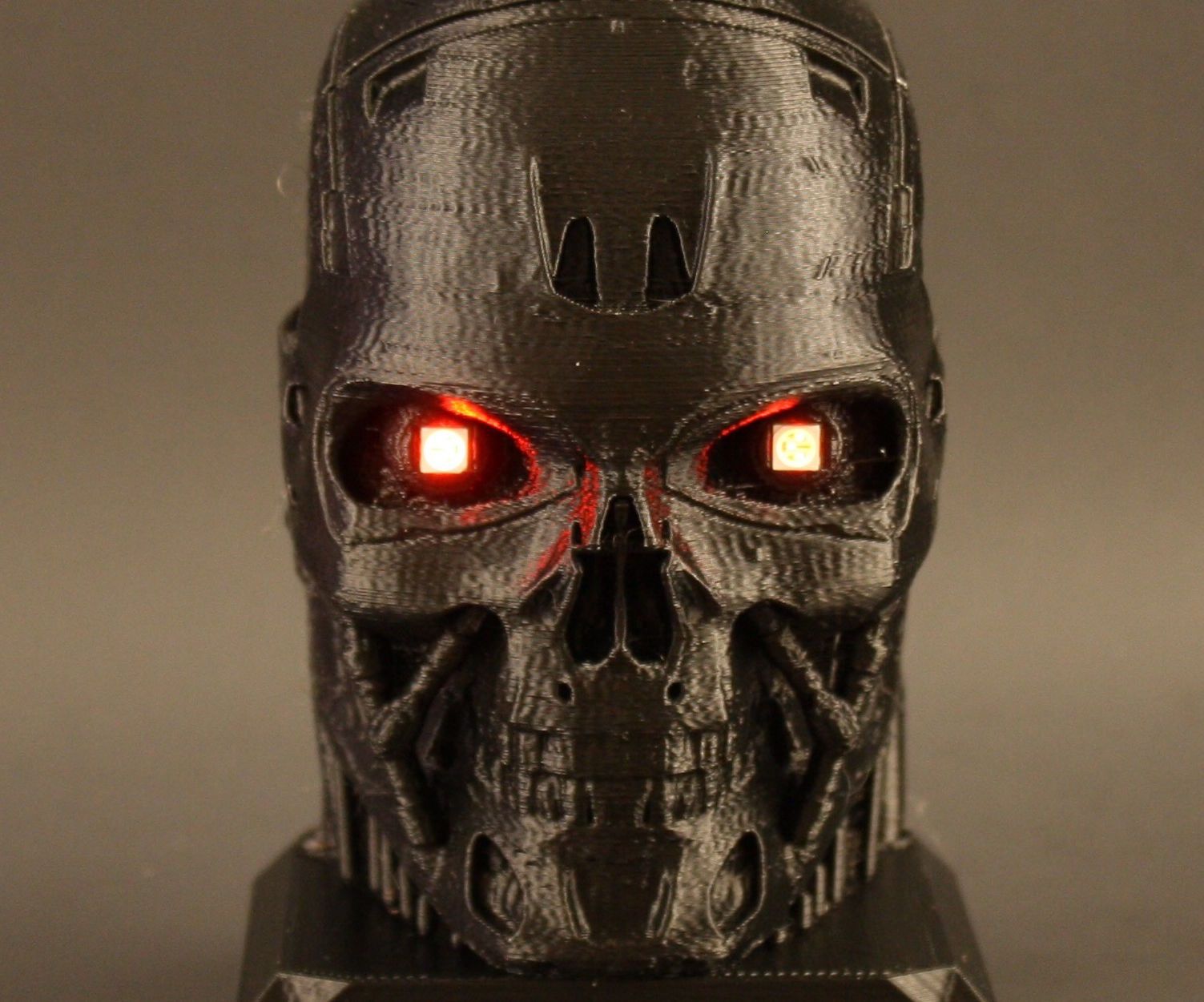 Electrified Terminator with LED Eyes