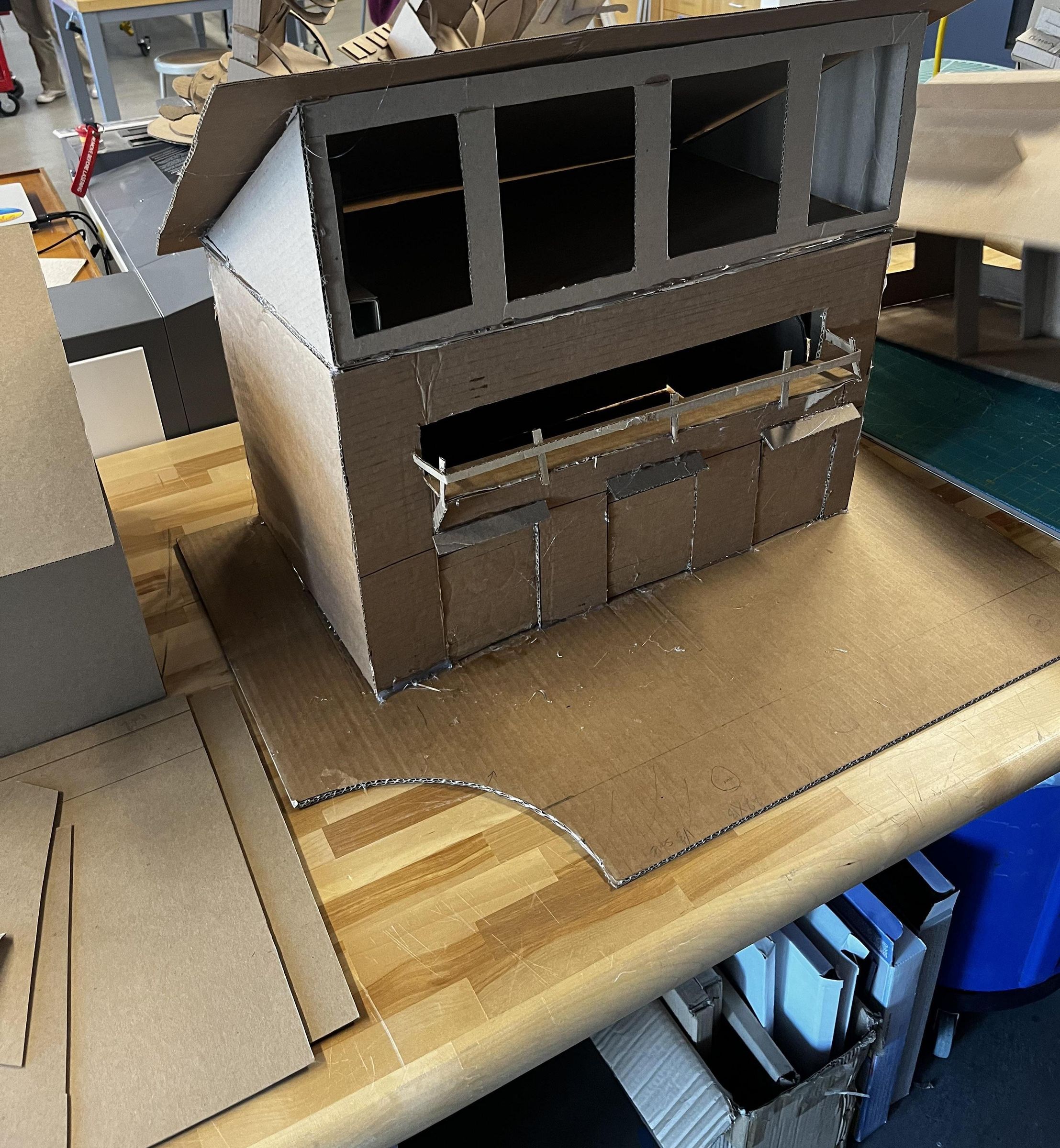 Cardboard Model Solar Efficient House