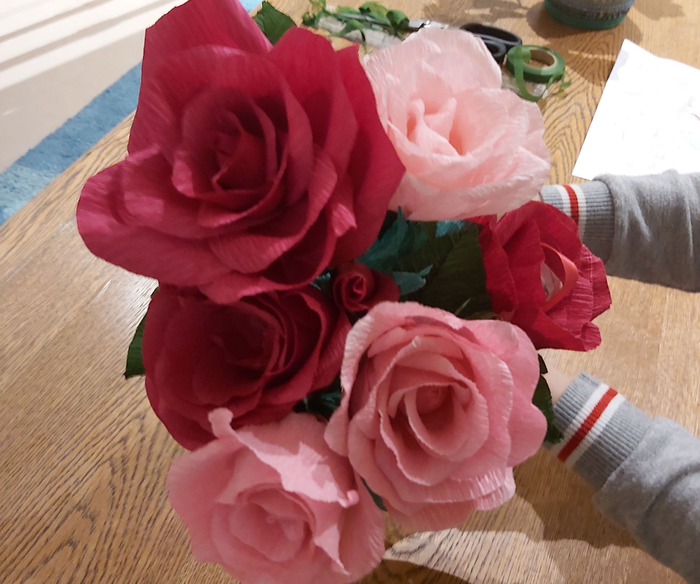 Crepe Paper Rose