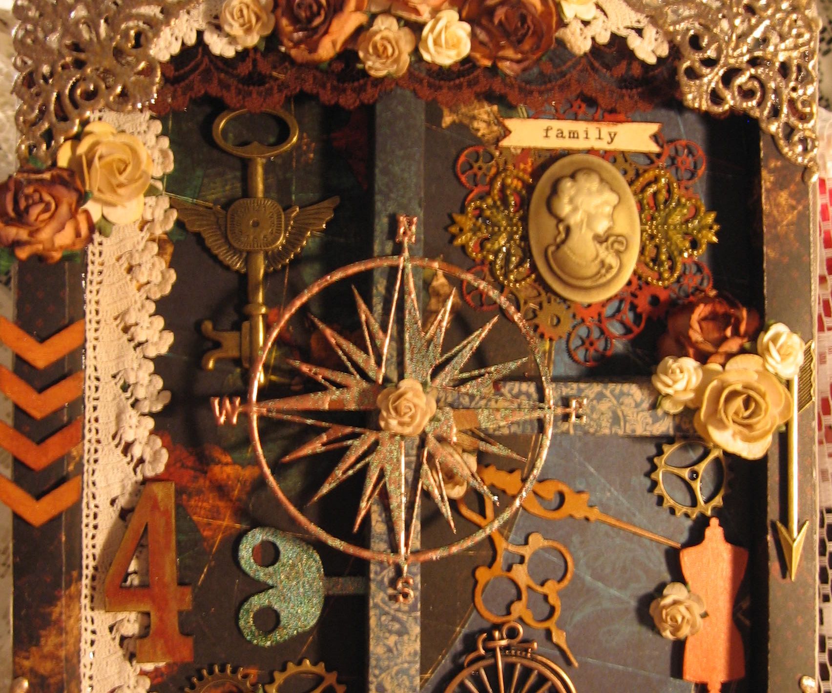 Shadowbox From 12'' X 12'' Paper