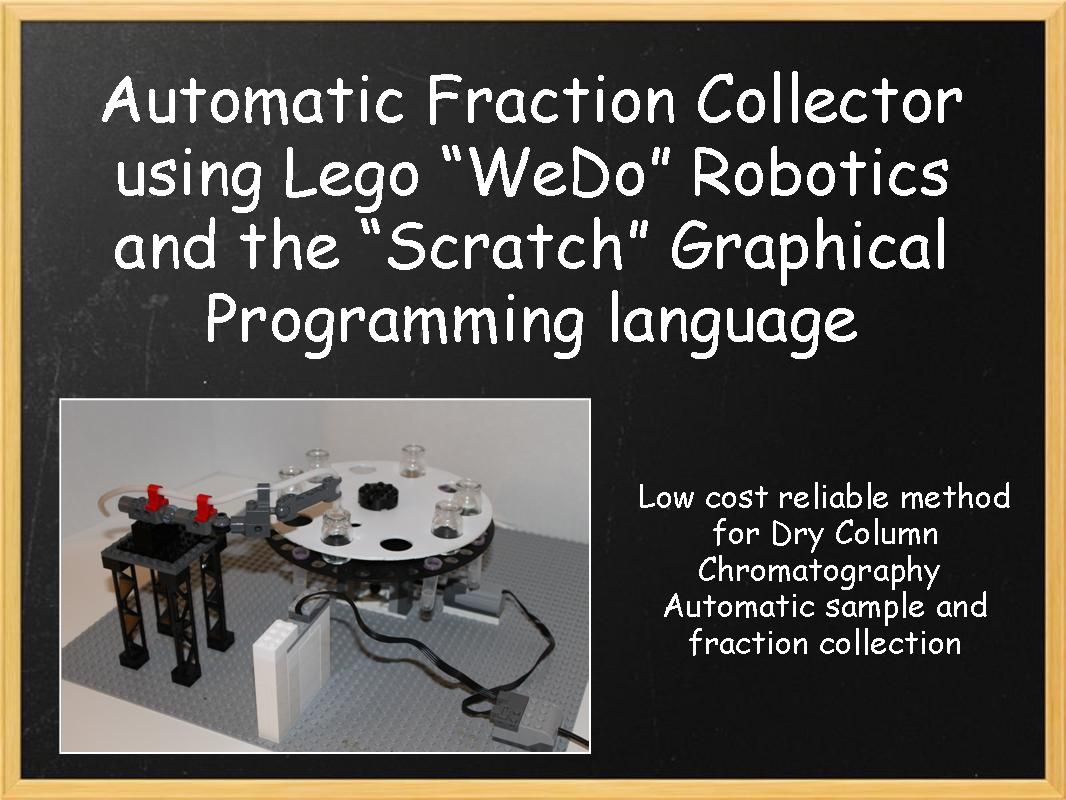 Fraction Collector for Chromatography (Lego Wedo and "Scratch")