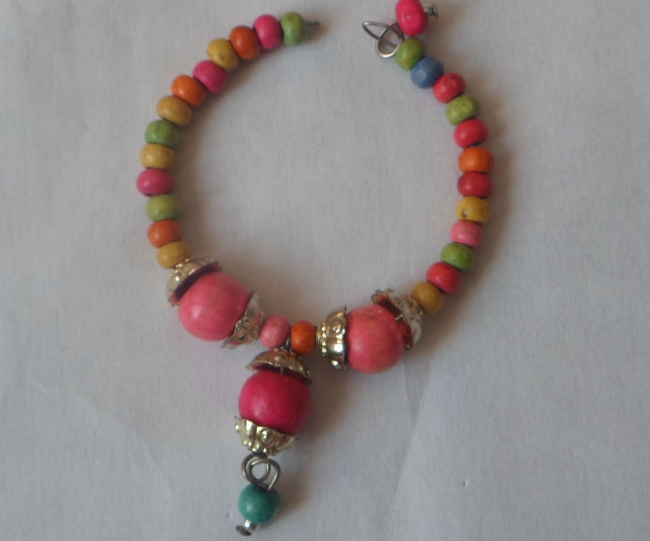 Rainbow Beaded Bracelet and Anklet for Baby