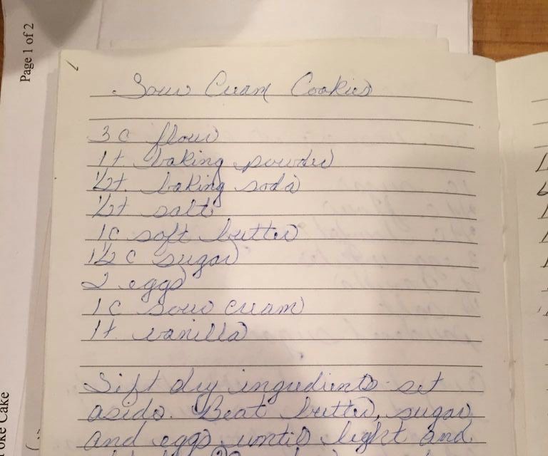 Sour Cream Cookies