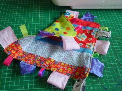 how to make a baby tag cloth