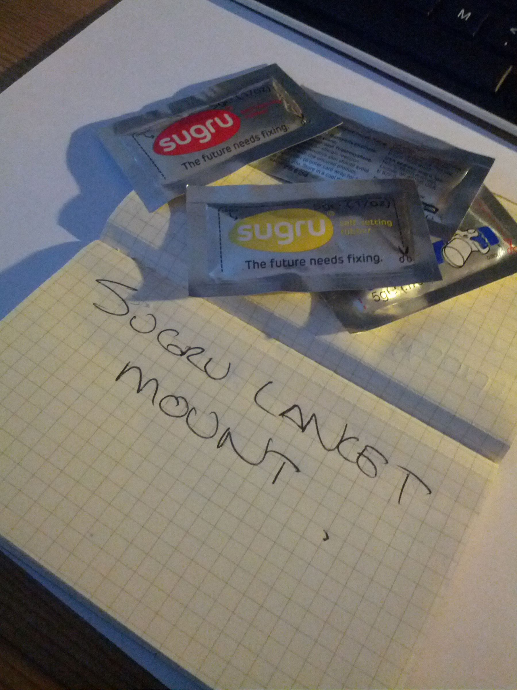 Sugru Lancet Mount - diabetic lifehach