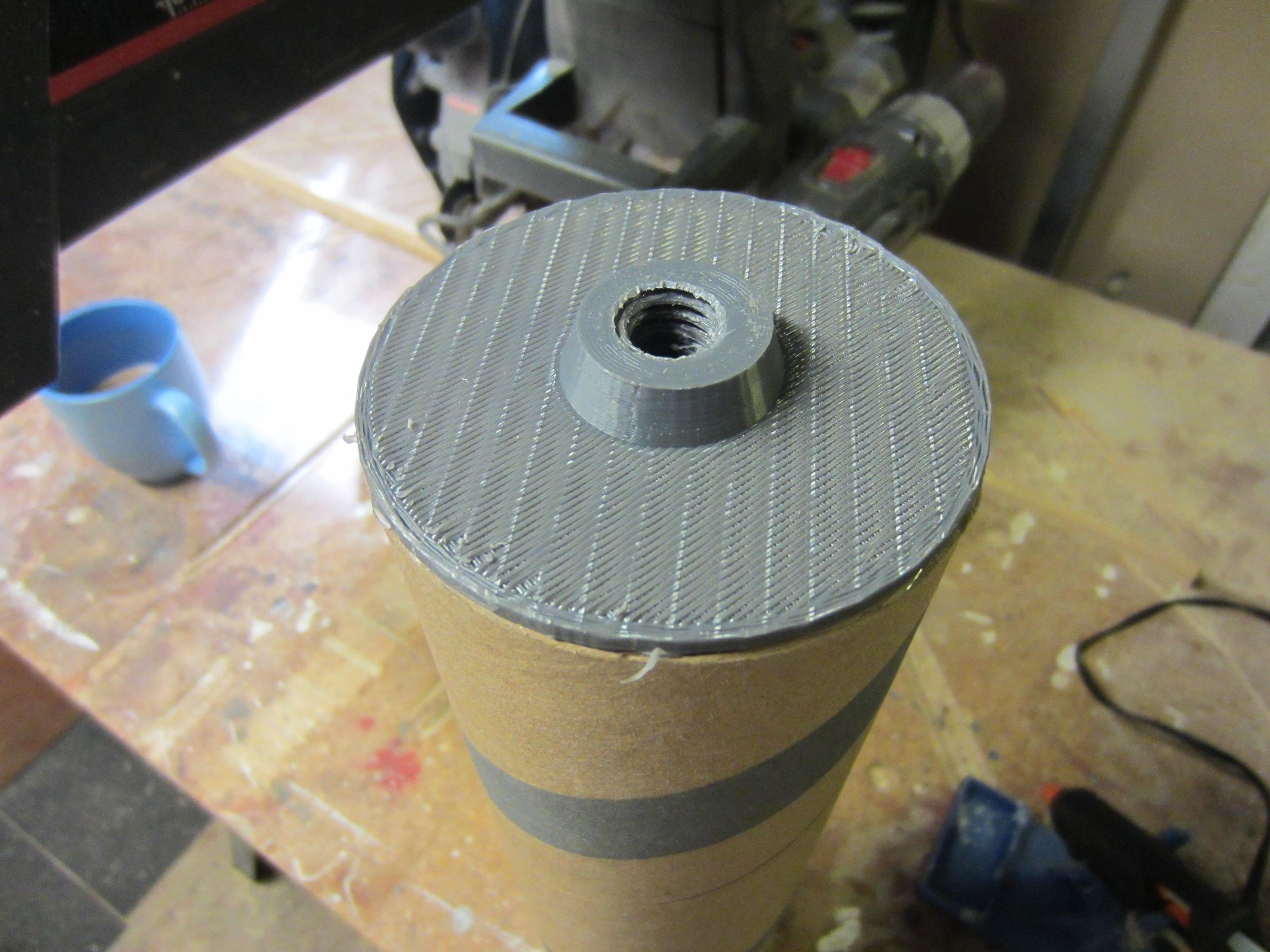 Cardboard Tube End Feed Roller With 3D Printed Parts 5 Steps (with