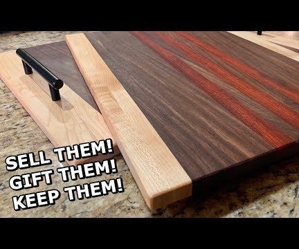 How to Make a Cutting Board and Serving Tray As a Matching Set