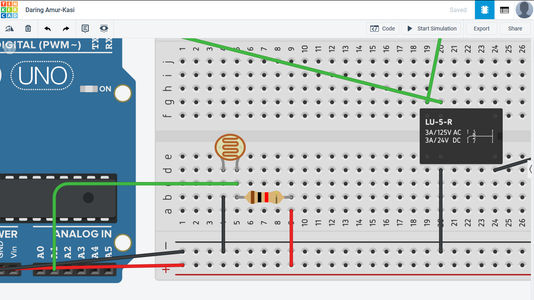 Arduino Relay Activated Light (TinkerCad) : 6 Steps (with Pictures ...