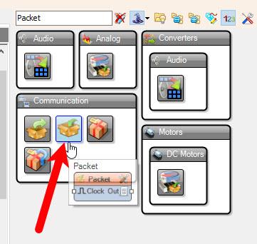 In Visuino Add & Connect Components