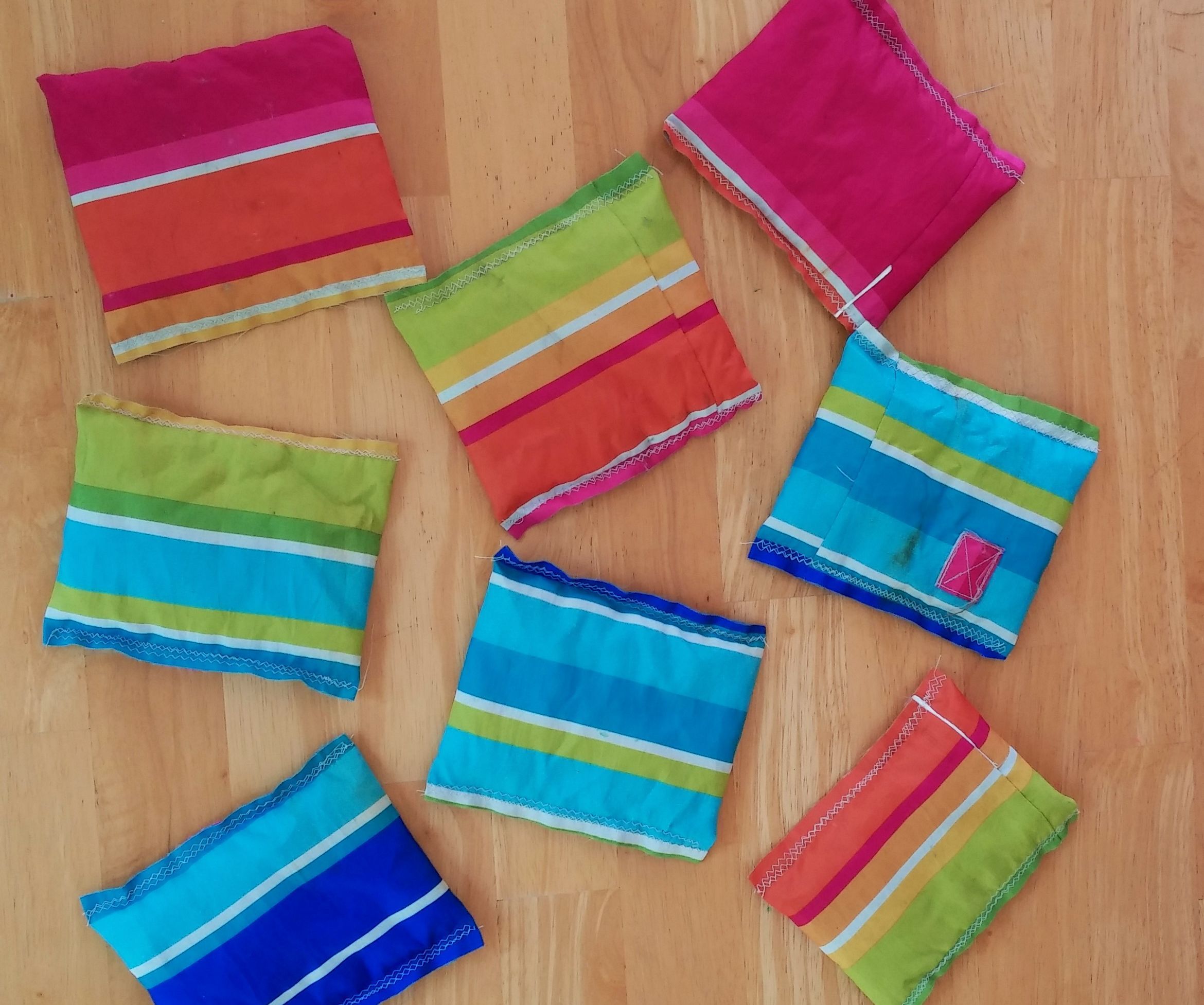 Beanbags from an Umbrella Cover