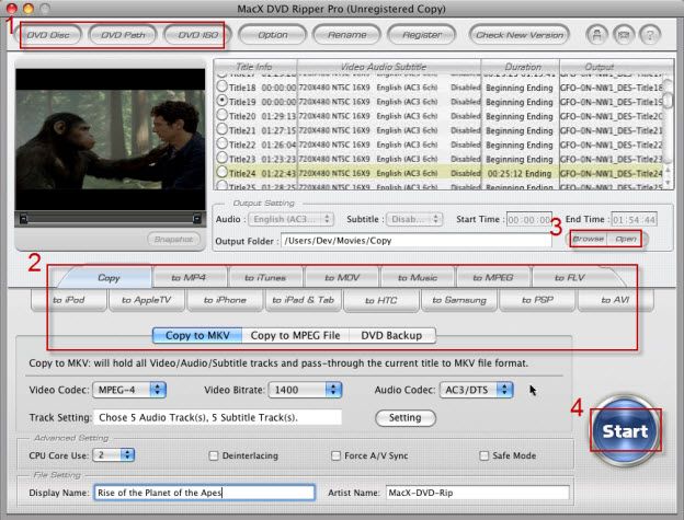 How to Rip and Backup DVD Rise of the Planet of the Apes
