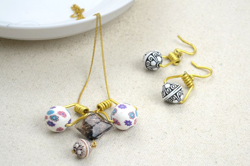 Create Your Own Earrings and Necklace With Polymer Clay Beads