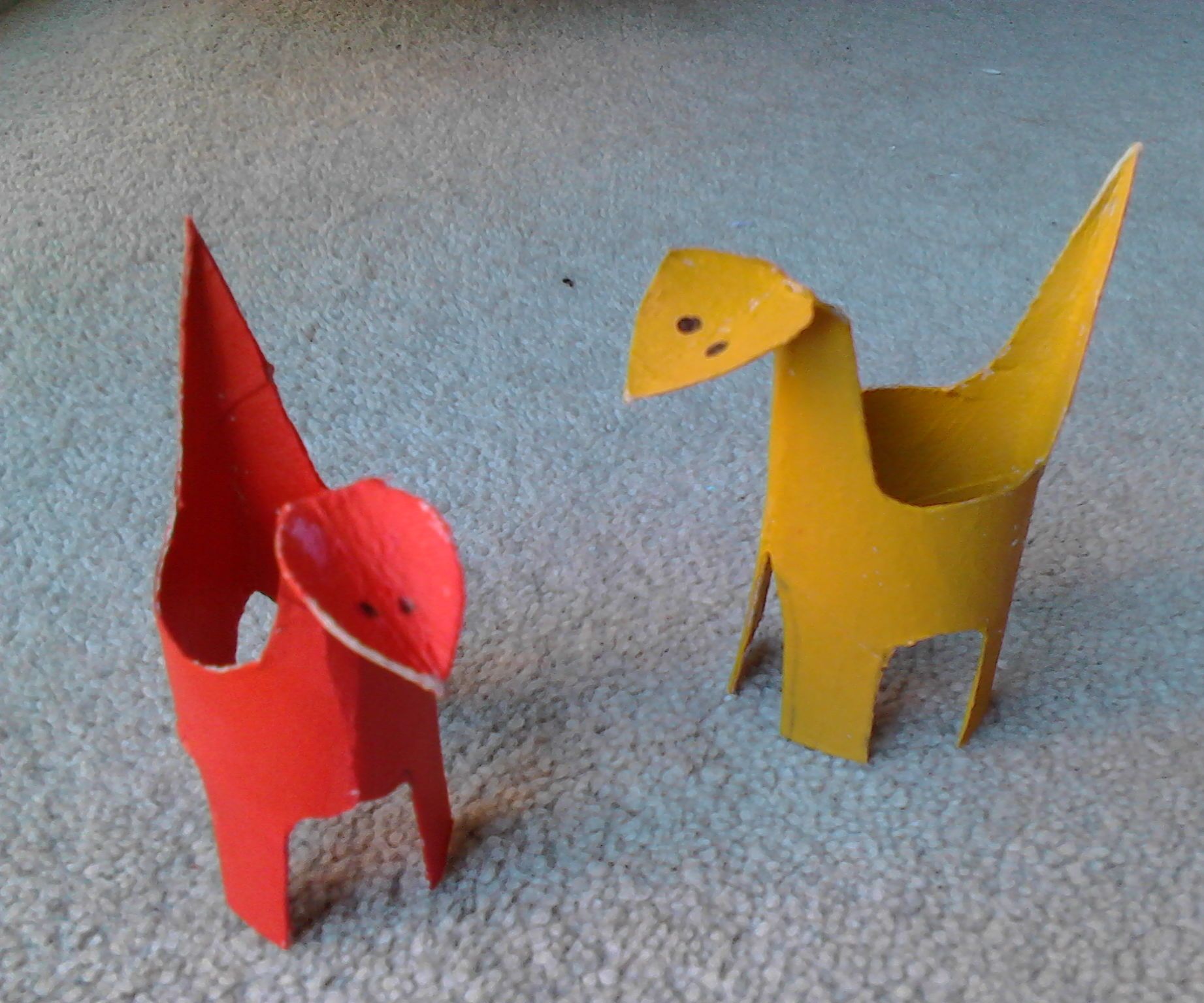 Paper Roll Dinosaurs 
