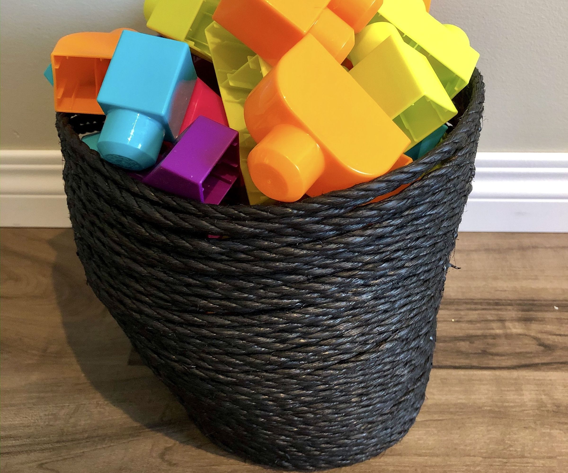 Easy Wonky Rope Basket