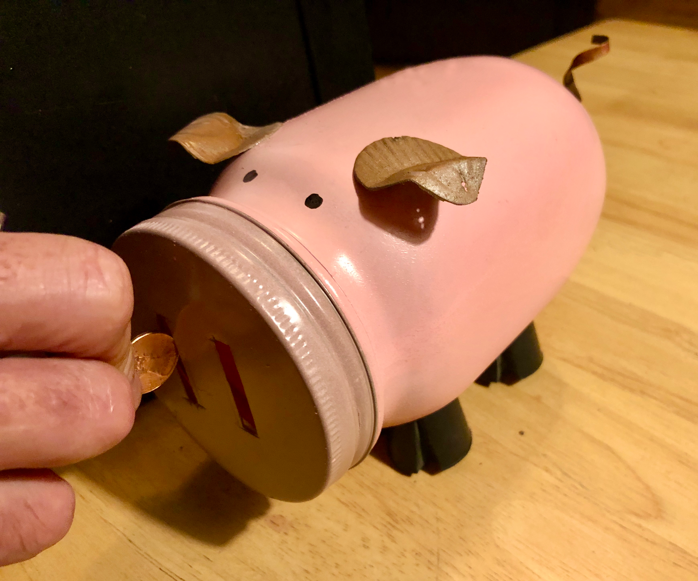 Mason Jar Piggy Bank 