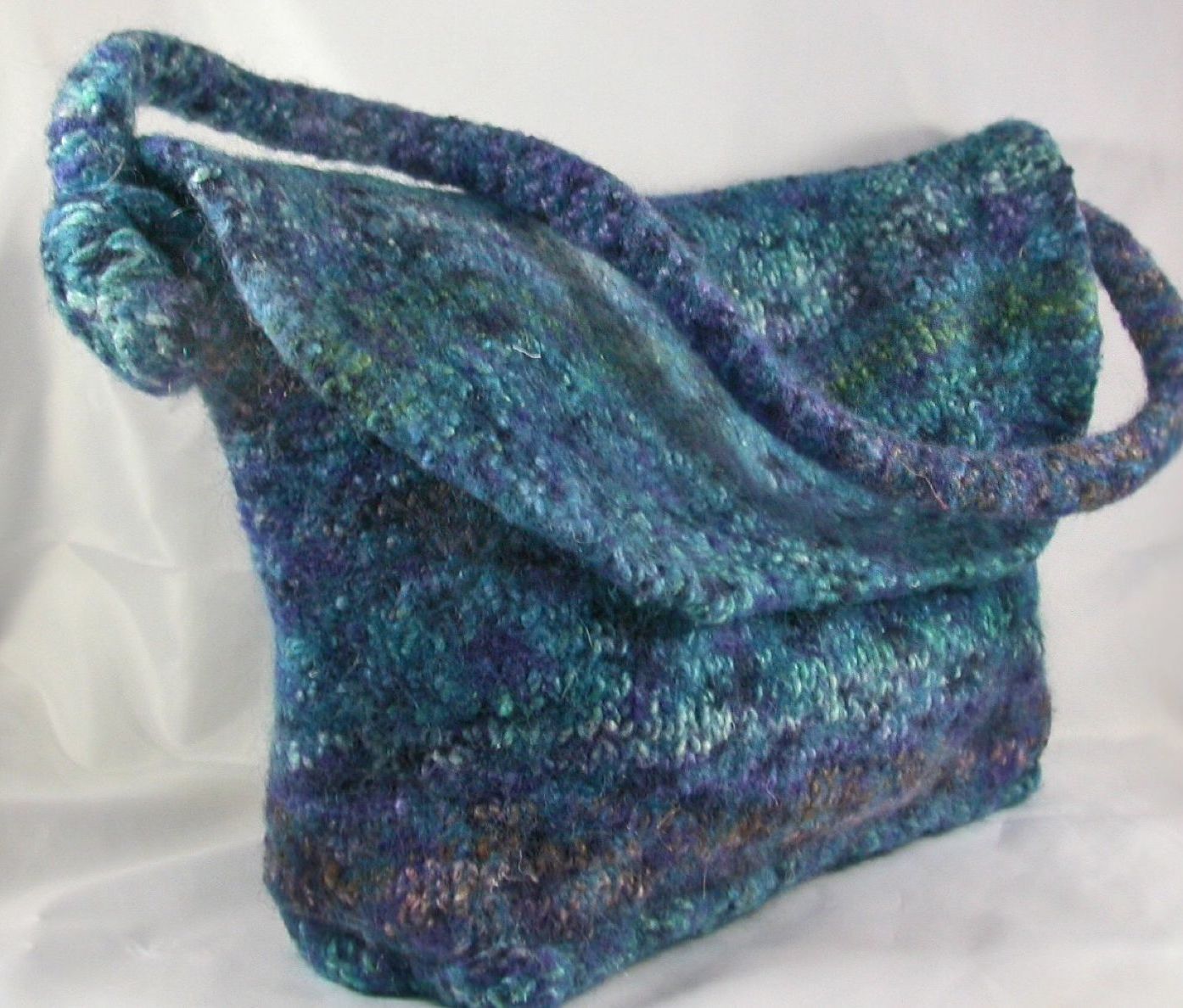 Knitter's Serendipity Felted Messenger Bag