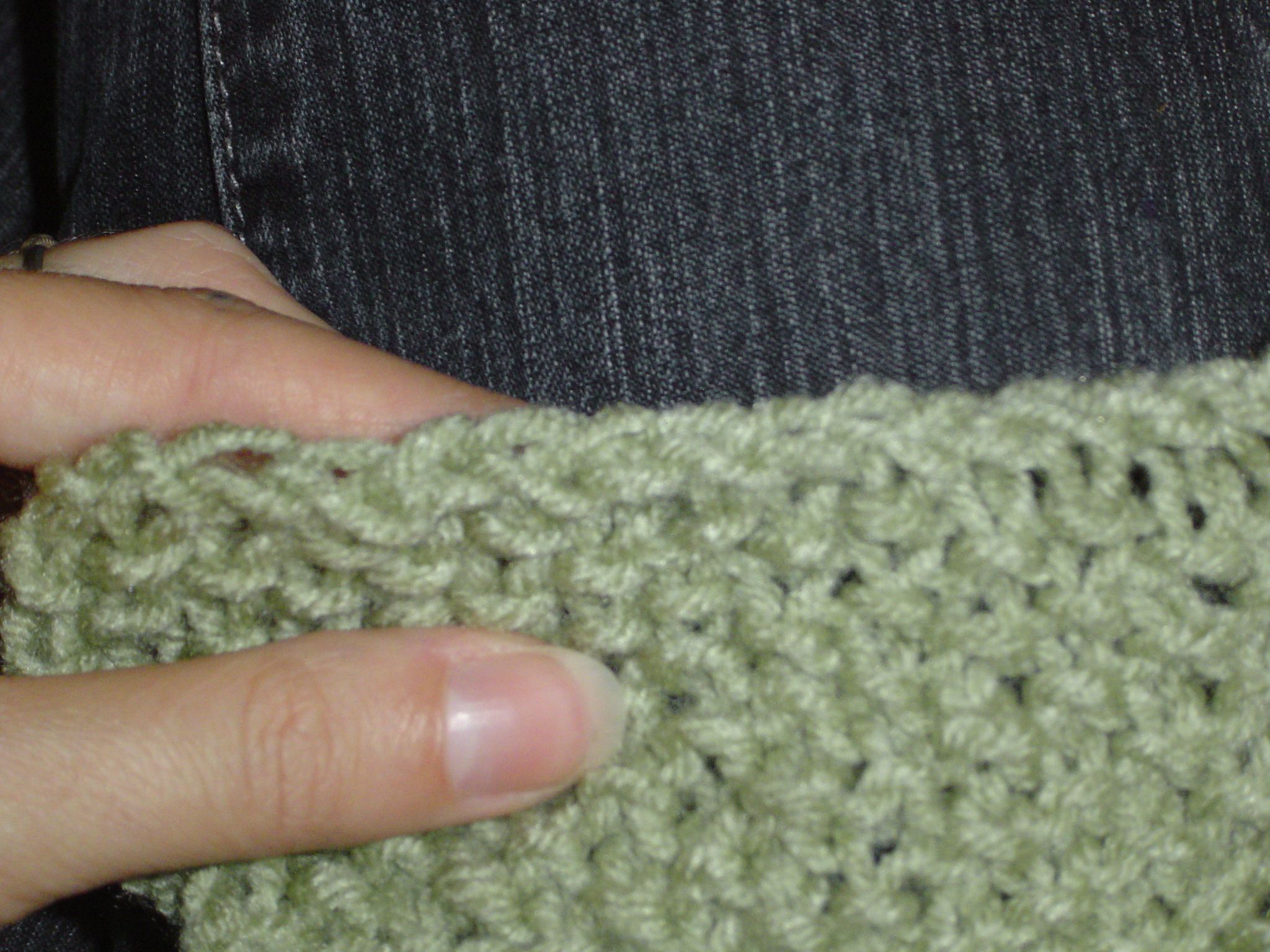 Practice Before Cabling:  Seed Stitch