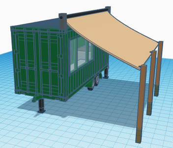 Food Trailer Digital Model