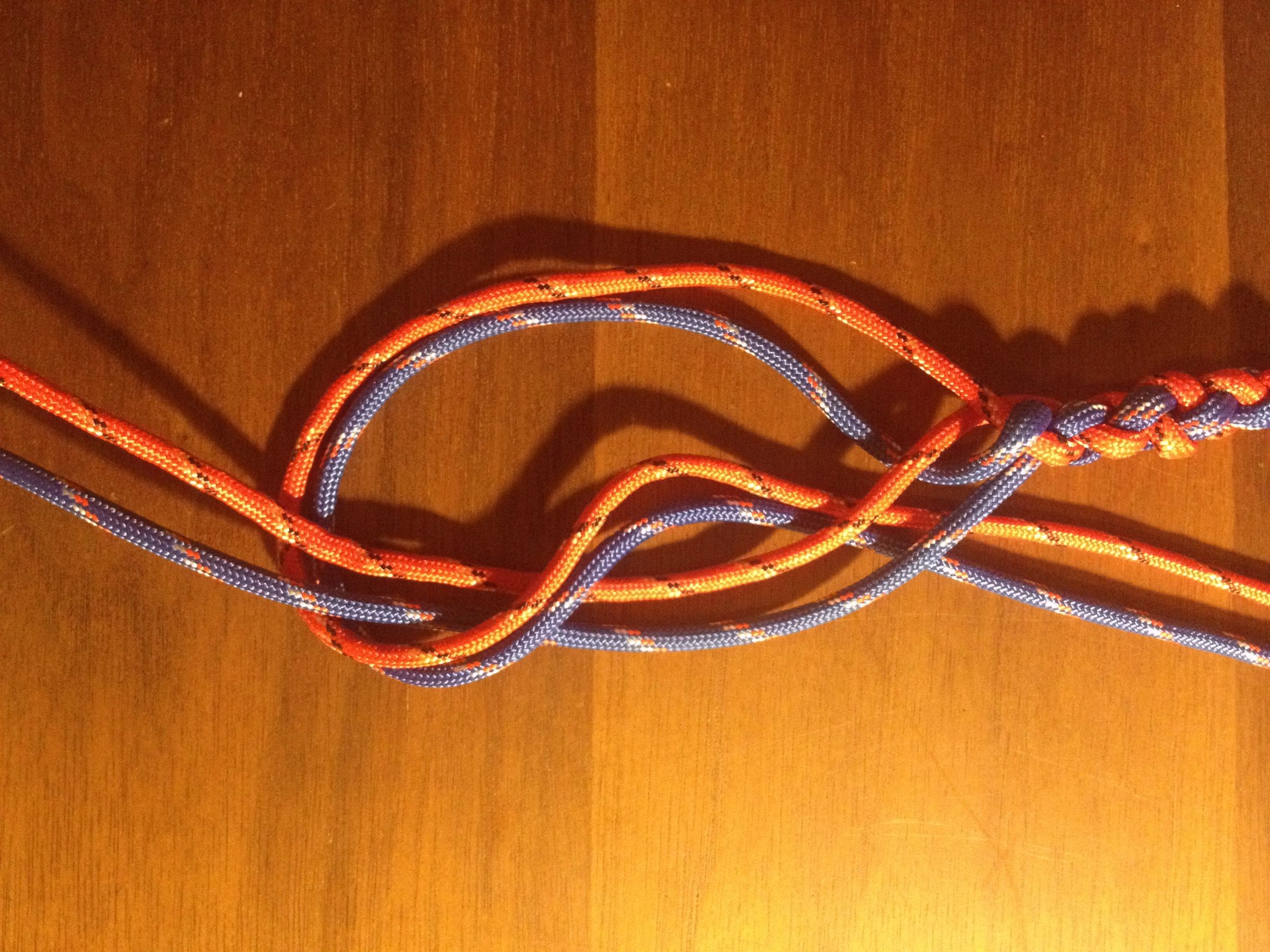 Paracord Necklace Four Strand Round Braid 5 Steps Instructables