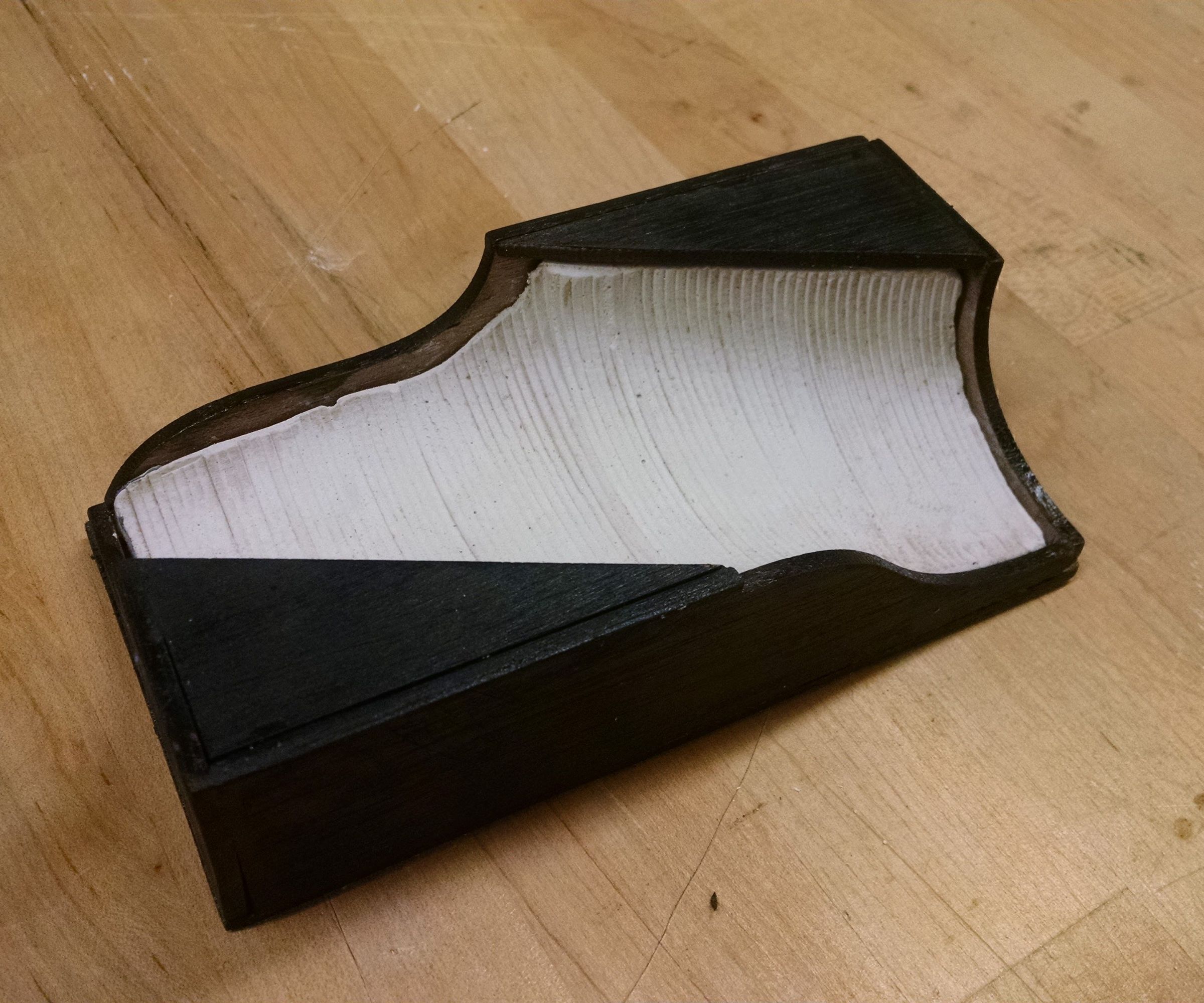  Plaster and Laser-Cut Wood Paperweight