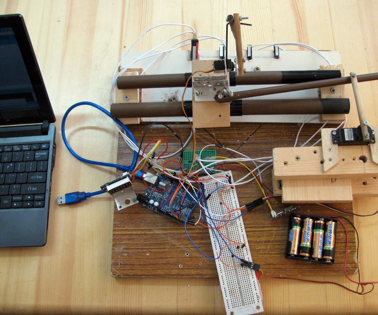 Robotic Button Masher Clock
