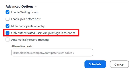 Make Your Meeting Invite-Only