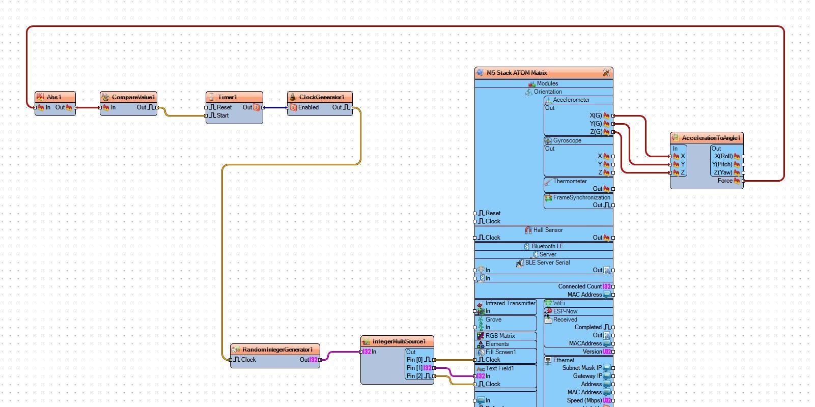 In Visuino Connect Components