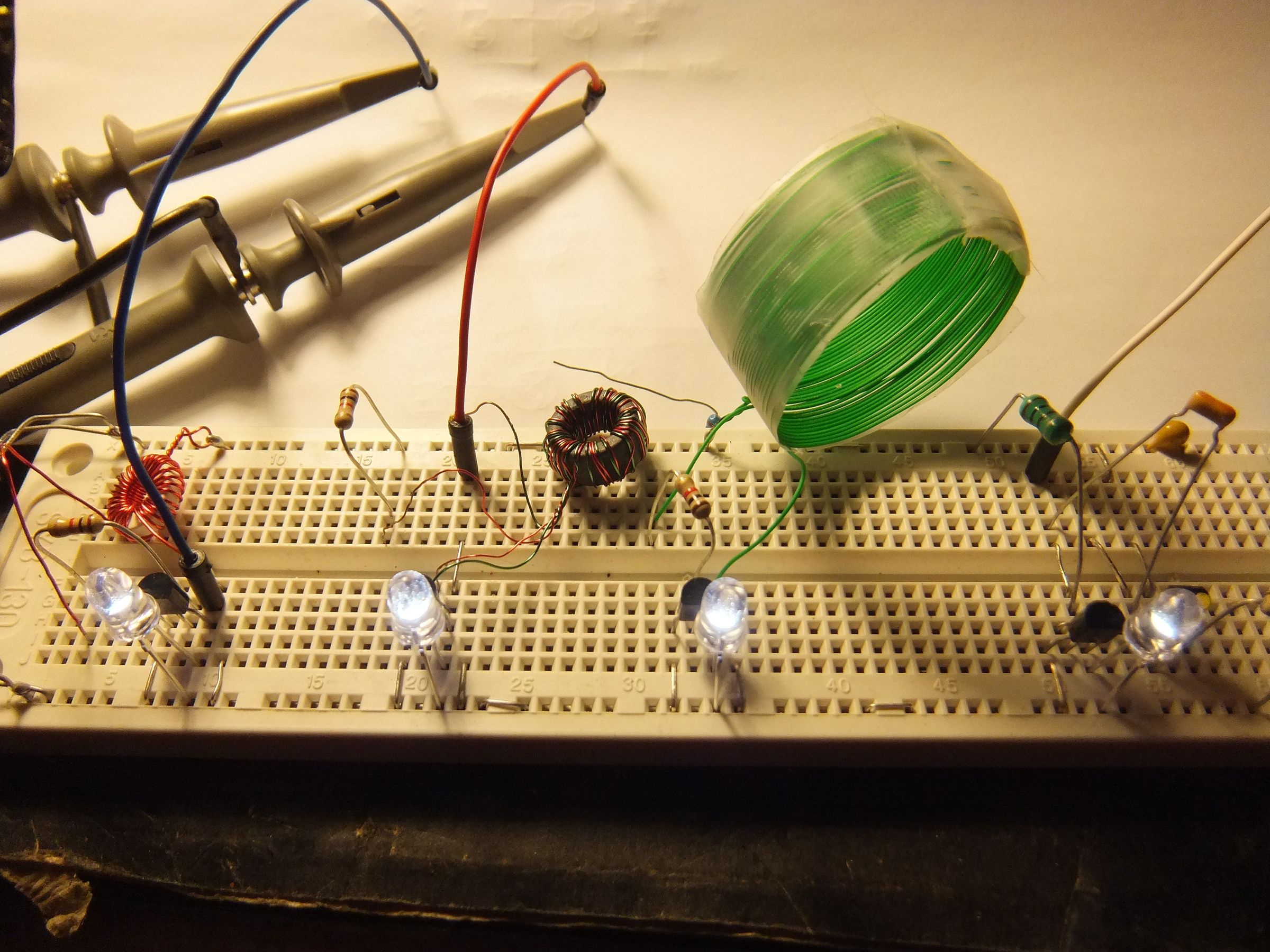 Joule Thief LED circuits