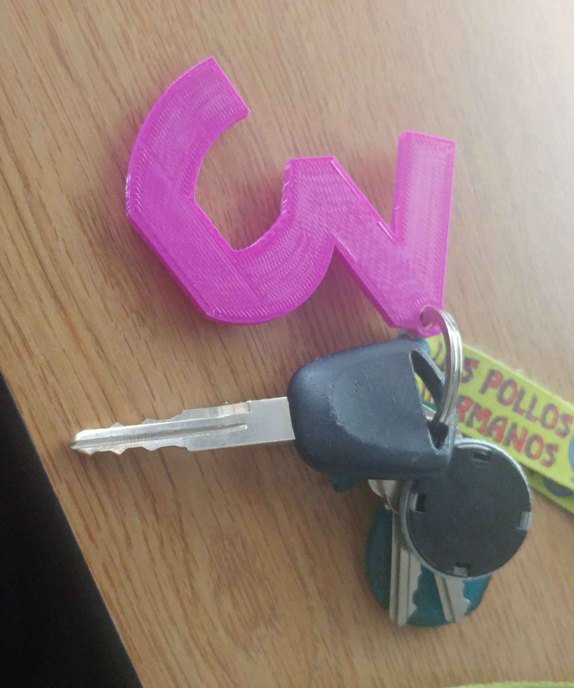 3-D Printed Key Chain 