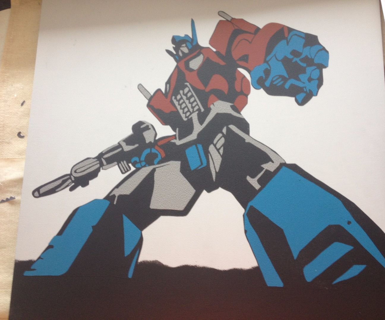 Optimus Prime Stencil