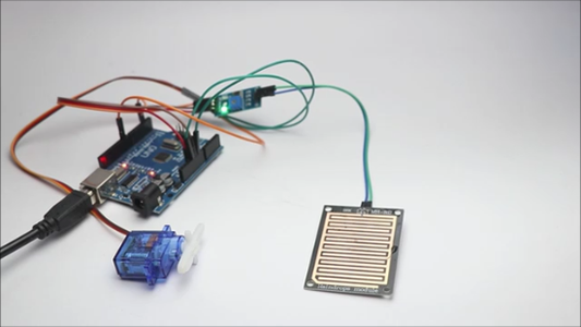 Automated Rain Shield for Laundry Using Arduino : 6 Steps (with ...
