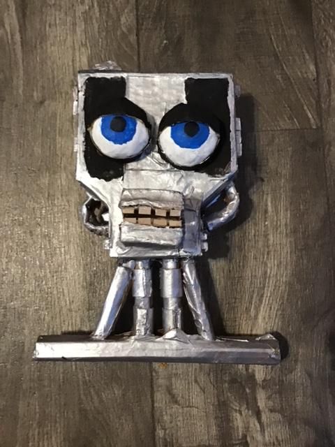 Endo-01 Bust From Five Nights at Freddy's Out of Cardboard