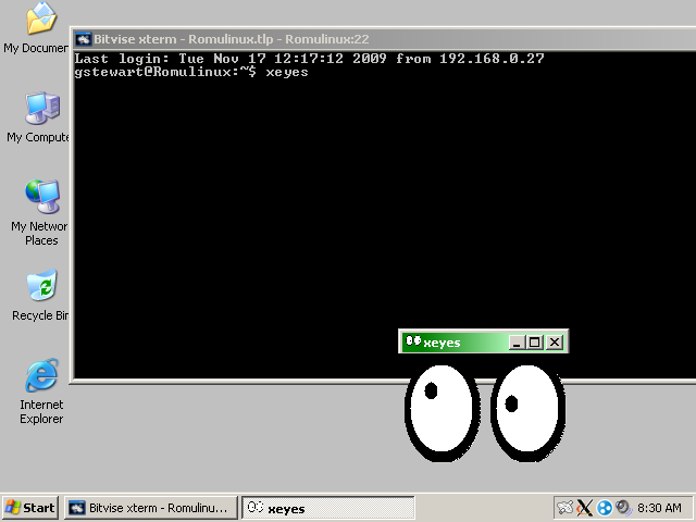 Use SSH and XMing to Display X Programs From a Linux Computer on a Windows Computer