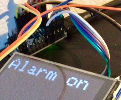 Wireless RFID home alarm system using an arduino