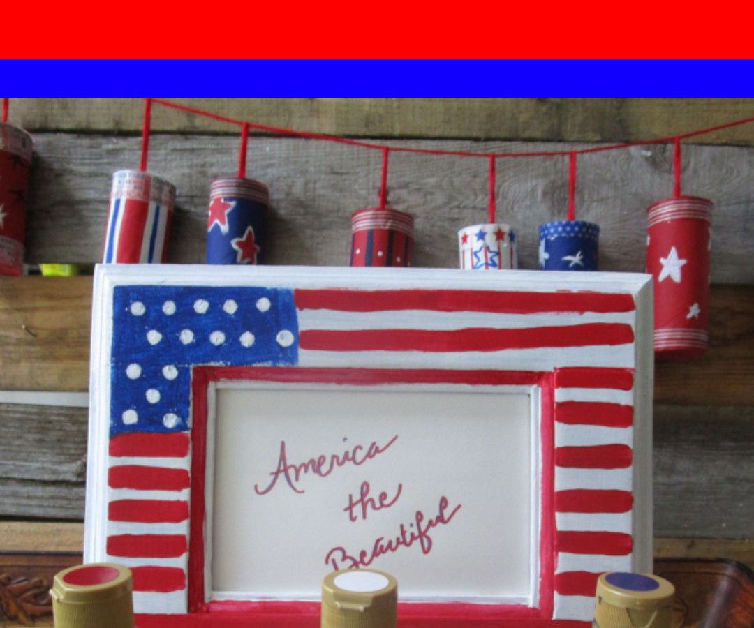 American Flag Inspired Frame