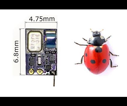 Tiny Ladybug Sized FM Spy Bug