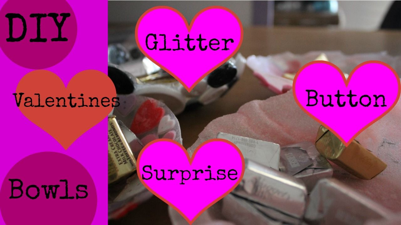 DIY Valentines Glitter Bowl