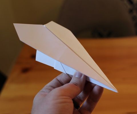 To Fold The Harrier Paper Airplane