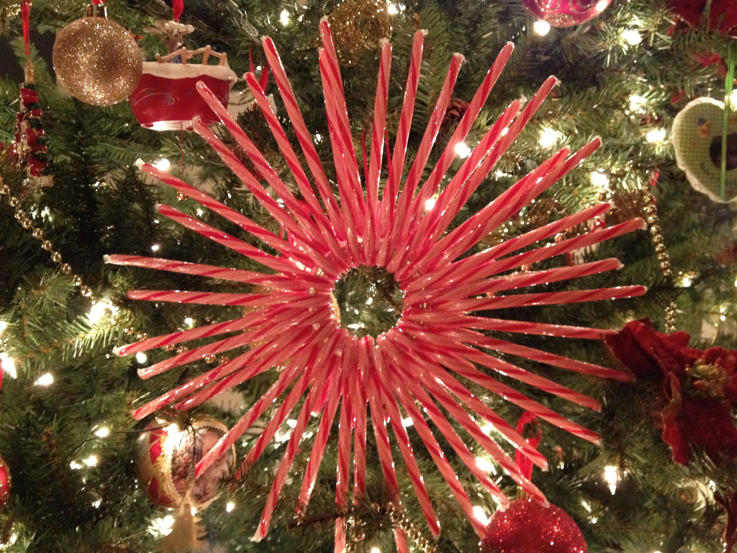 Candy Cane Wreath