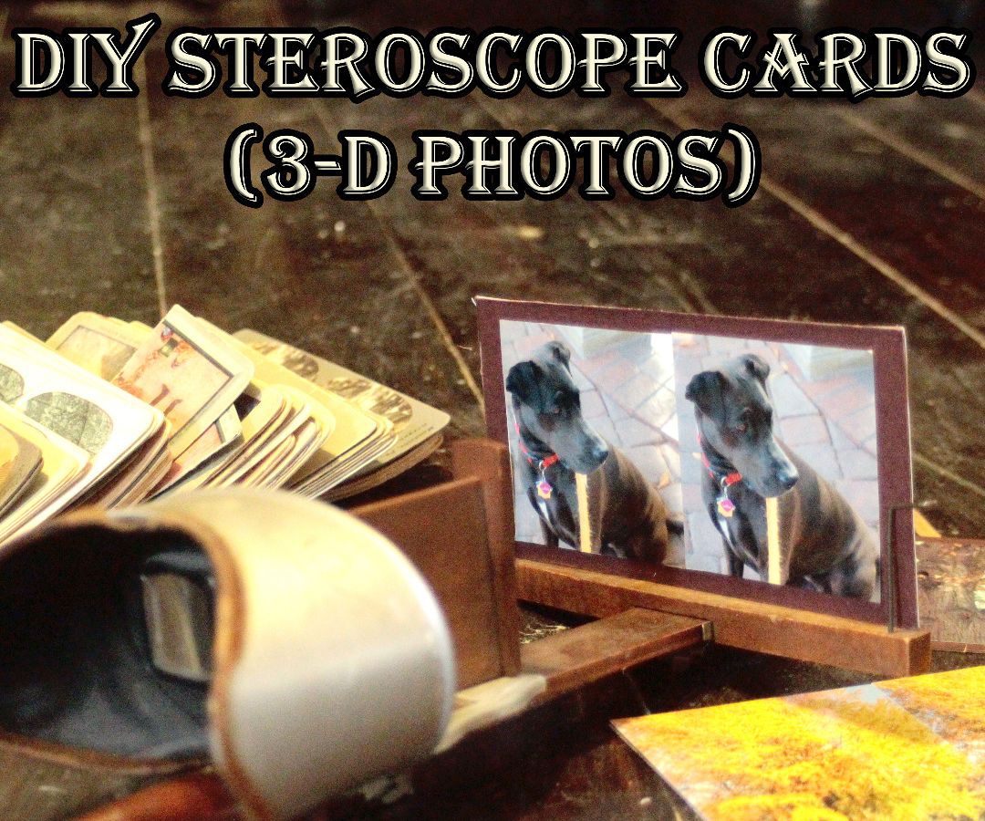 DIY Stero Card / Steroscopic Slides (3-D Photos!)