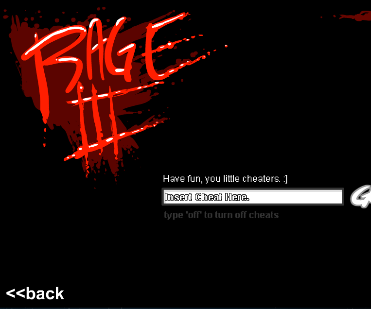 Cheats for Rage 3 Game